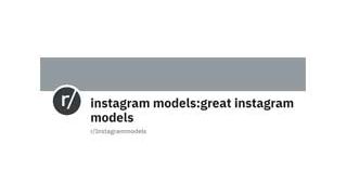 Instagram Models