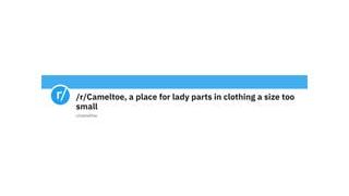 Cameltoe